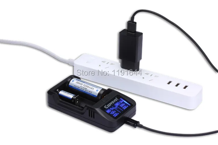 Бесплатная доставка!!1 шт. Оригинальное зарядное устройство Keeppower L2 USB с интеллектуальным ЖК-дисплеем, литий-ионная аккумуляторная батарея Изображение 1