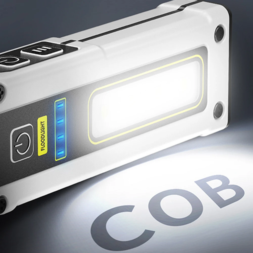 500LM Mini Flashligh XPG COB LED Фонарик 7 Передач Вспышка Света Факел USB Перезаряжаемый Магнит Рабочий Свет Открытый Фонарь Для Кемпинга Изображение 1
