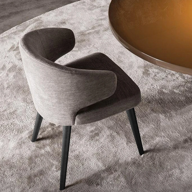 Обеденный стул в скандинавском стиле, легкая роскошь, современный минималистичный стул с сетчатой спинкой, красный стул для переговоров, маникюрный стул для домашнего ресторана Nordic st Изображение 2