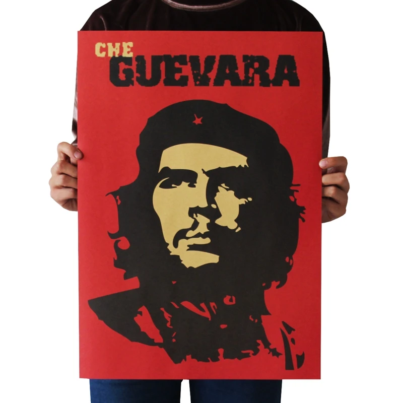 Ретро-английский ностальгический ретро-плакат из крафт-бумаги Che Guevara, винтажный плакат из крафт-бумаги, декоративная роспись интерьера бара, кафе Изображение 0