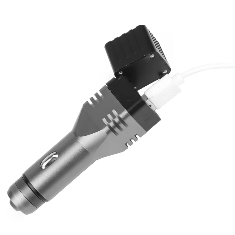 Светодиодный фонарик ZK20, МИНИ-автомобильный заряжаемый фонарь, Мощная лампа, встроенный литий-ионный аккумулятор, гнездо автомобильного прикуривателя Изображение 3