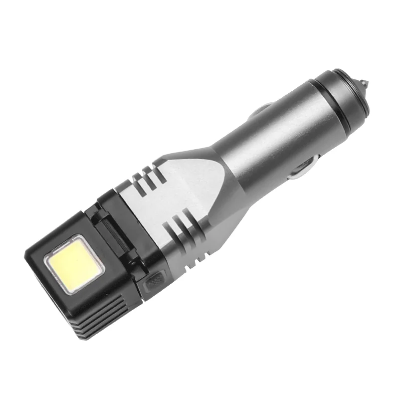 Светодиодный фонарик ZK20, МИНИ-автомобильный заряжаемый фонарь, Мощная лампа, встроенный литий-ионный аккумулятор, гнездо автомобильного прикуривателя Изображение 4