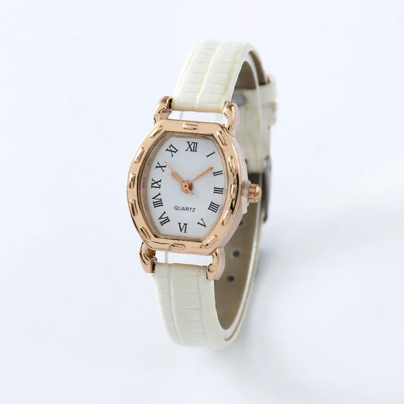 Женские часы Японский кварц Классические модные женские часы Простой ретро подарок для влюбленных на день рождения девушки из натуральной кожи без коробки Изображение 3