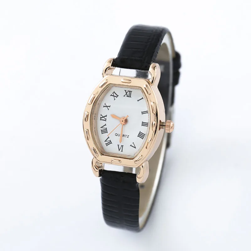 Женские часы Японский кварц Классические модные женские часы Простой ретро подарок для влюбленных на день рождения девушки из натуральной кожи без коробки Изображение 5