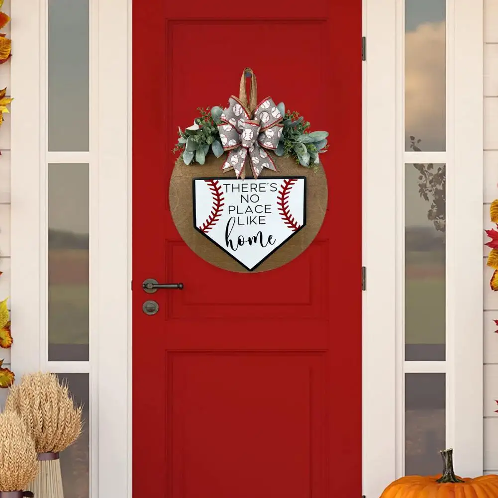 Приветственный знак, шикарный привлекательный декор бейсбольной двери, приветственный бейсбольный знак, украшение дома Изображение 5