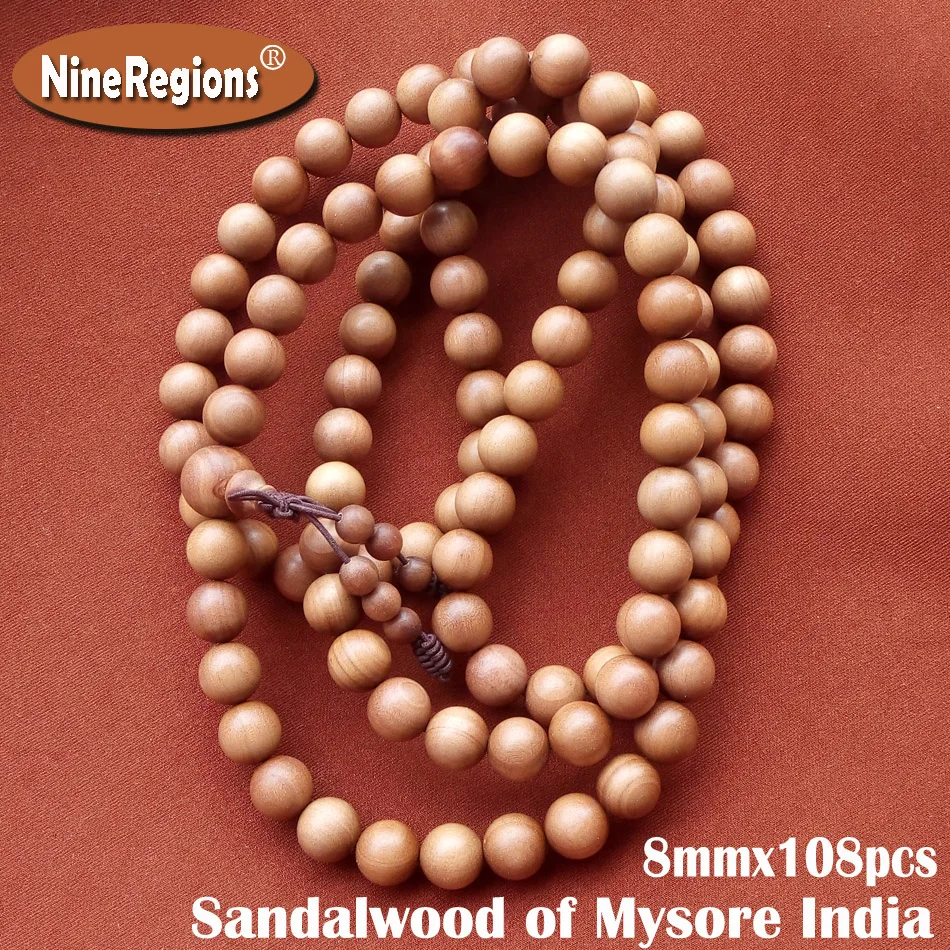 8 мм 108шт Натуральный Аутентичный Майсур Индийский Сандал бусины браслет женские деревянные украшения браслет ручной орнамент Изображение 0