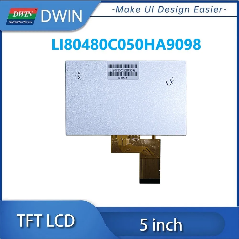 DWIN 5-дюймовый ЖК-Дисплей Высокой Яркости 900nit 800x480 IPS TFT С Интерфейсом RGB LI80480C050HA9098 Изображение 2