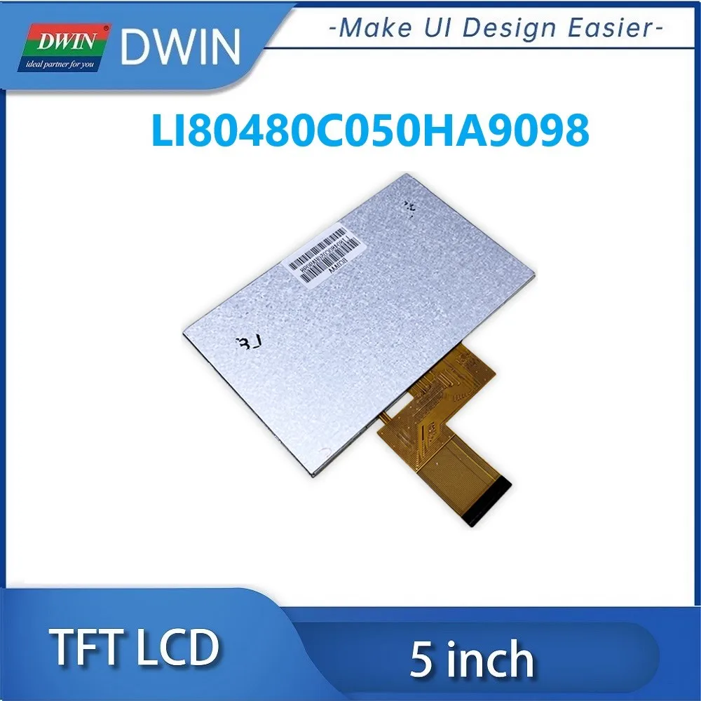 DWIN 5-дюймовый ЖК-Дисплей Высокой Яркости 900nit 800x480 IPS TFT С Интерфейсом RGB LI80480C050HA9098 Изображение 5