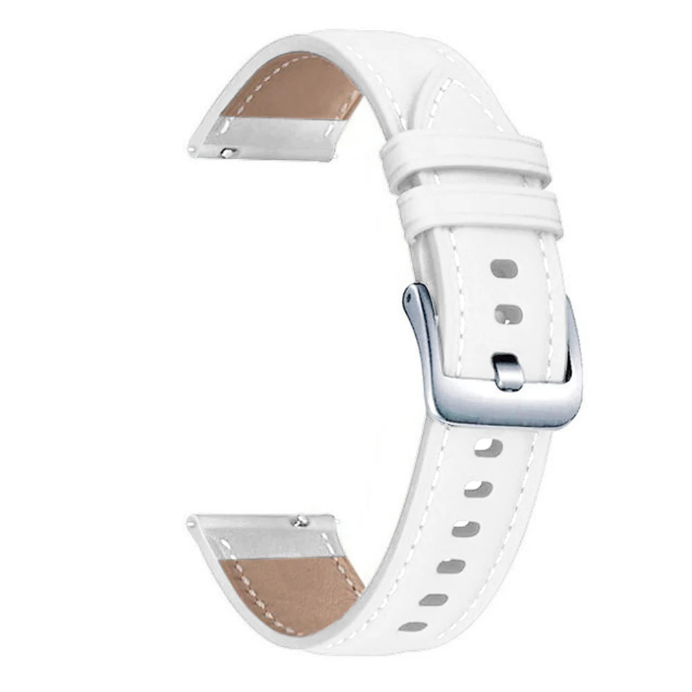 20 мм Кожаный ремешок для Samsung Galaxy Watch 5 Pro 45 мм 40 мм 44 мм ремешок для умных часов Galaxy 4 Classic 42 мм 46 мм браслет-браслет Изображение 3