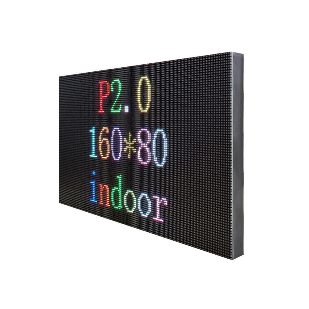 Дешевая светодиодная Видеостена HD Small Pixel Clear RGB Indoor SMD1515 P2 320 * 160 мм, модуль светодиодного дисплея, 3D Цифровые панели для рекламных щитов Изображение 2