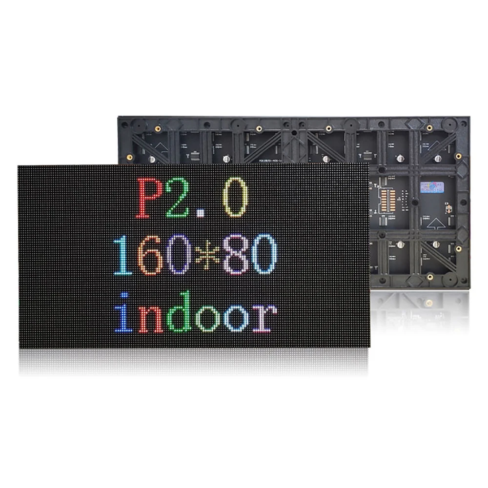 Дешевая светодиодная Видеостена HD Small Pixel Clear RGB Indoor SMD1515 P2 320 * 160 мм, модуль светодиодного дисплея, 3D Цифровые панели для рекламных щитов Изображение 4