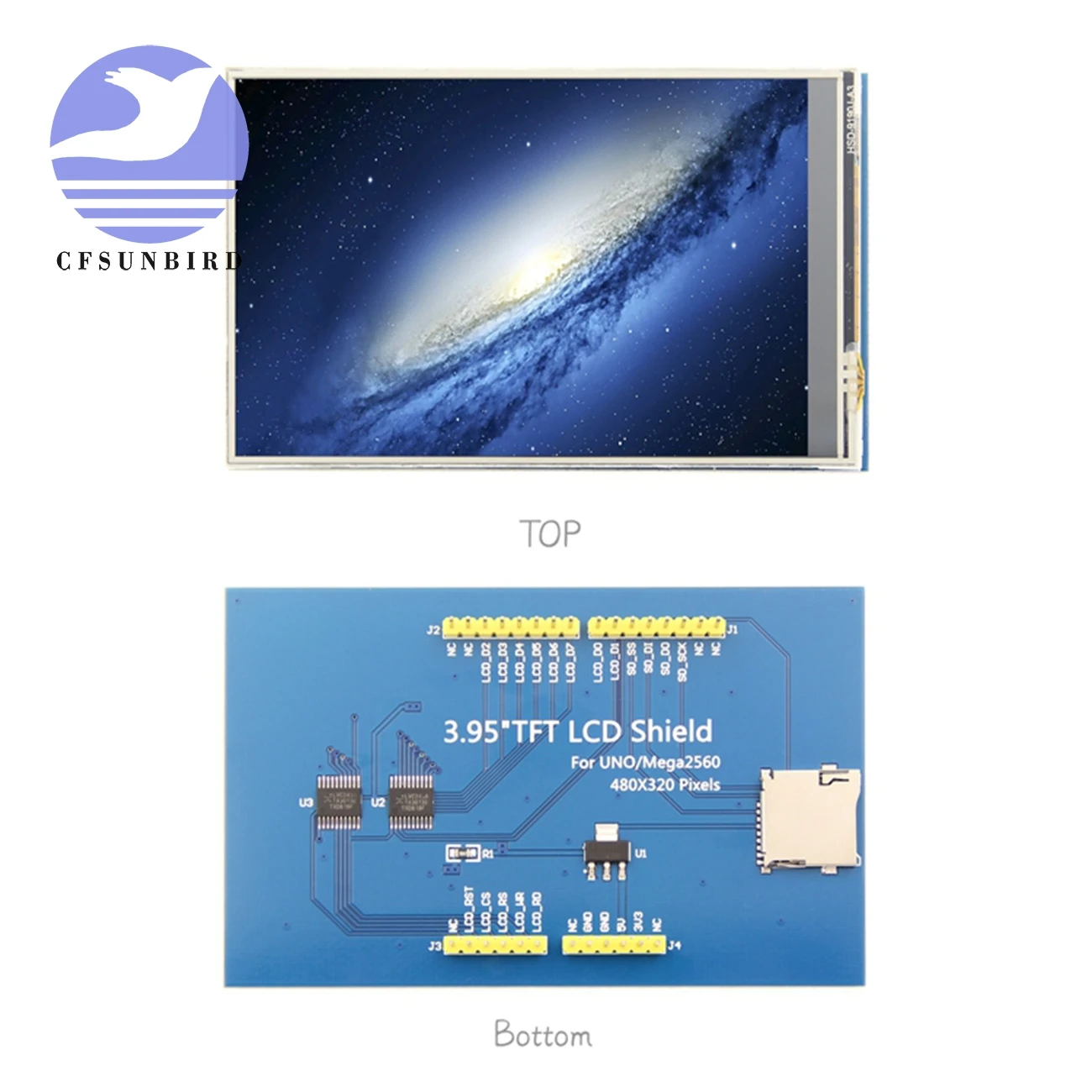 Новый 3,95-дюймовый 4,0-дюймовый цветной ЖК-дисплей 320 *480 TFT с модулем экрана ST7796S Плата привода с сенсорной панелью для Arduino UNO Mega2560 Изображение 3
