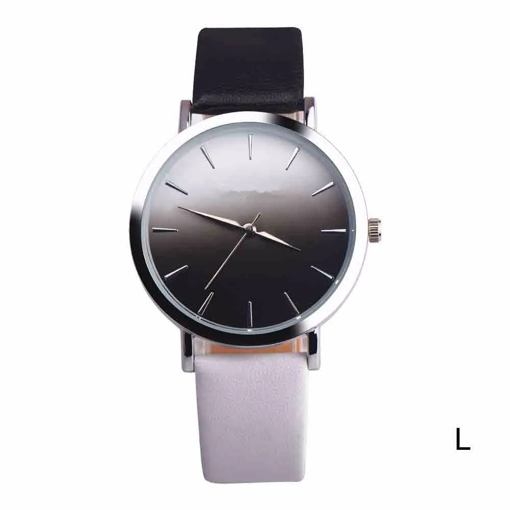 2022 Женские часы Ретро Радужный дизайн Кожаный ремешок Аналоговые кварцевые наручные часы из сплава Montre Femme Relojes Para Mujer Изображение 2