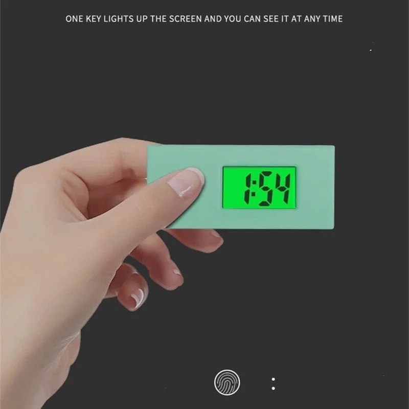 Студенческие часы-брелок Цифровые электронные часы Карманные часы с бесшумным тестированием, стеклянные карманные часы с высокой светопропускаемостью Изображение 1
