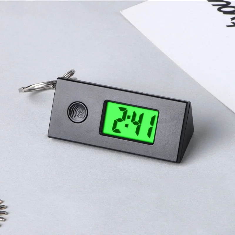 Студенческие часы-брелок Цифровые электронные часы Карманные часы с бесшумным тестированием, стеклянные карманные часы с высокой светопропускаемостью Изображение 5