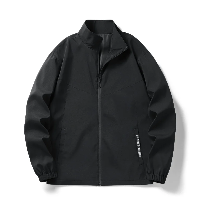 Весенняя мужская куртка-бомбер на молнии, мужская повседневная уличная одежда в стиле хип-хоп, приталенные бейсбольные пальто, мужская одежда, большие размеры 5XL Изображение 0