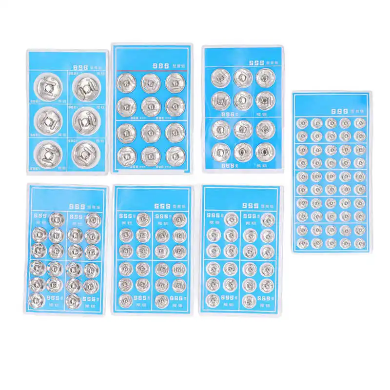 14 Пластинчатых кнопок-защелок Серебристо-белые Невидимые металлические кнопки-защелки для швейных принадлежностей DIY Home Parts Изображение 3