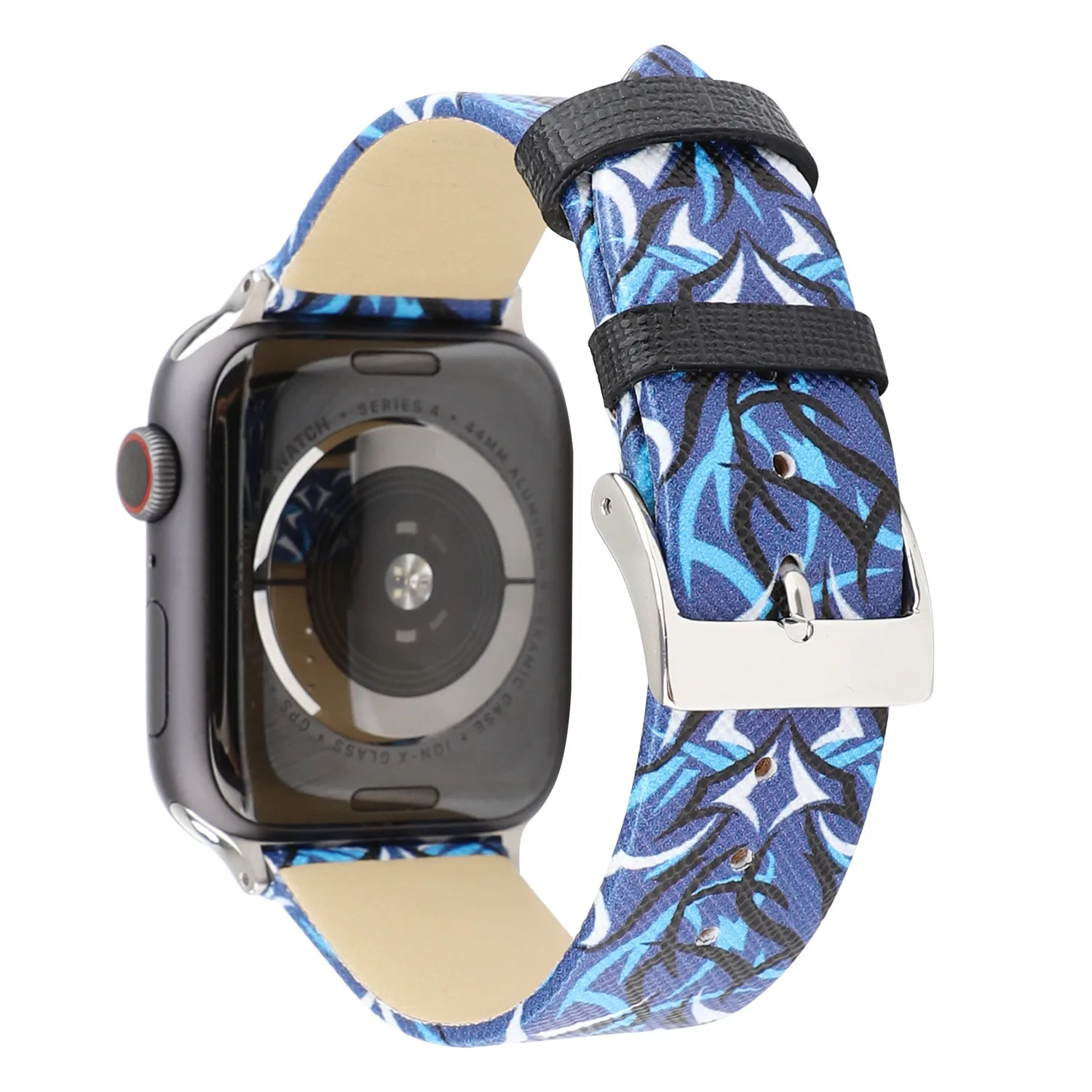 Кожаный Ремешок с принтом Ветви для Apple Watch Серии 1/2/3/4 Ремешок-браслет 40 мм 38 мм 44 мм 42 мм Ремешок-браслет для Apple iWatch Bands Изображение 3