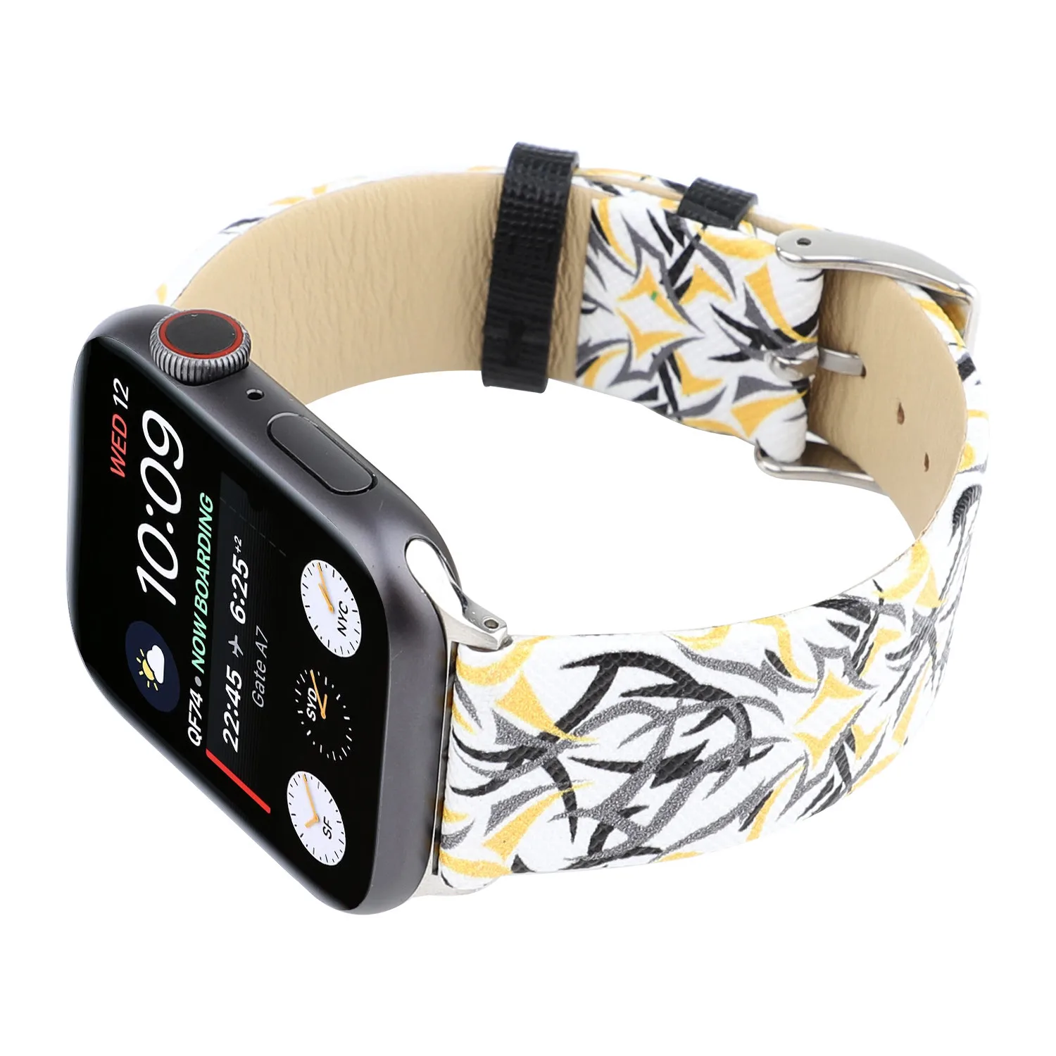 Кожаный Ремешок с принтом Ветви для Apple Watch Серии 1/2/3/4 Ремешок-браслет 40 мм 38 мм 44 мм 42 мм Ремешок-браслет для Apple iWatch Bands Изображение 4