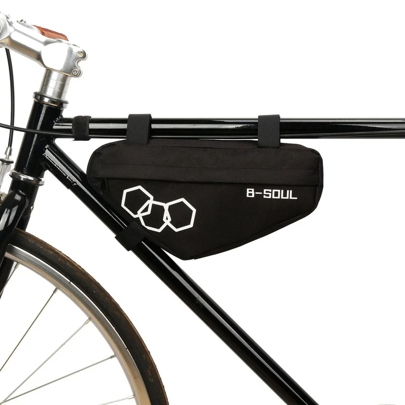 Велосипедная сумка из полиэстера, водонепроницаемая Треугольная сумка для горного велосипеда, передняя трубчатая Рама, Велосипедная сумка, Держатель для велосипеда, Аксессуары для велосипедов Изображение 0