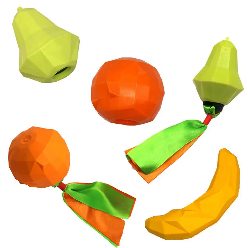Игрушка для жевания собак Практичная легкая игрушка для протечек домашних животных оранжевой формы, игрушка для протечек корма для собак, товары для домашних животных Изображение 1