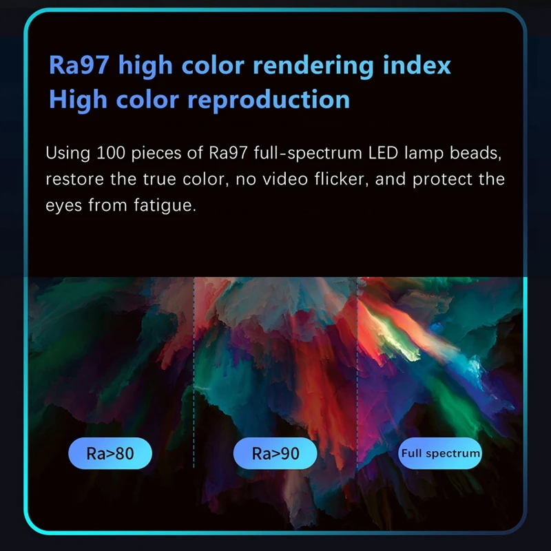 RA97 Изогнутый монитор с подсветкой цвета RGB, чувствительная к звуку музыка, Подвесная игровая приставка, затемнение для ухода за глазами, Беспроводной пульт дистанционного управления Изображение 5