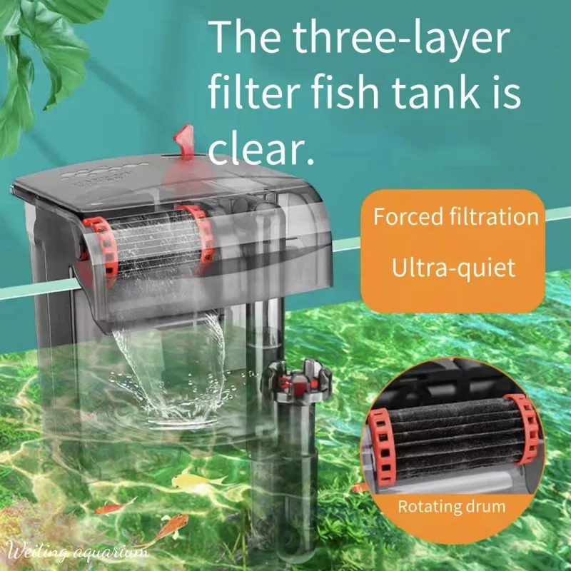 Настенный фильтр для аквариума, водопад, система очистки воды 
