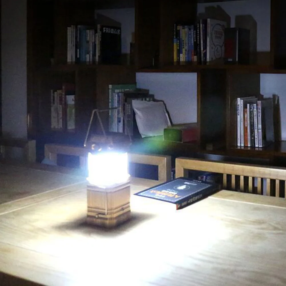 Светодиодный фонарь для кемпинга на солнечной энергии, Телескопический фонарик, USB-зарядка, Аварийная рабочая лампа, Фонарик, водонепроницаемый для путешествий на открытом воздухе Изображение 3