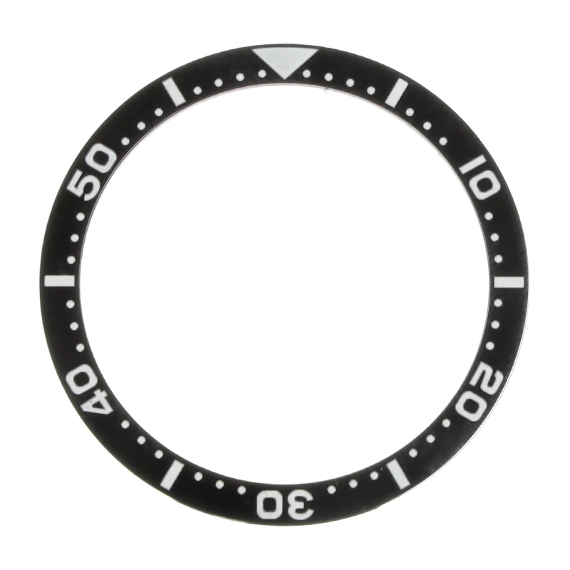 Часы Заменяют аксессуары Черная керамическая вставка безеля для часов Seiko, циферблат для автоматических мужских часов Submariner 38 * 31,6 * 1 мм Изображение 0